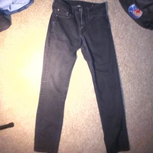 Black American Eagle Skinny Jeans Size US 28×30